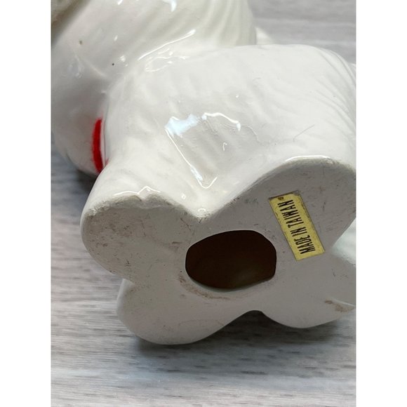 Polar Bear in Snow Cap Christmas Tree Ornament Vintage Ceramic 3 Inch - Picture 5 of 6